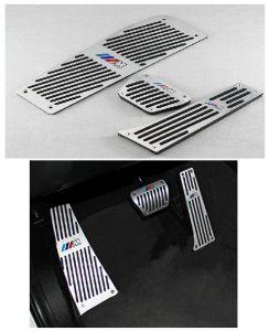 Накладки на педали "M-Style", серебро, алюминий, 3шт, для авто BMW X1 E84 AT, BMW 1-Series AT, BMW 2-Series AT, BMW 3-Series AT, BMW 4-Series AT
