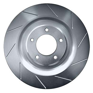 Передние тормозные диски с насечками Rotora для BMW M135i, M135ix 2011-2013 (F20, F21)