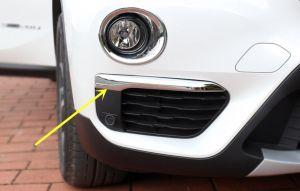 Накладки на передний бампер хромированные для BMW X1 F48 2016-