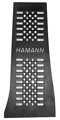 Накладка под левую ногу (черная) Hamann 80G30133 для BMW G30 G31 (оригинал, Германия)  