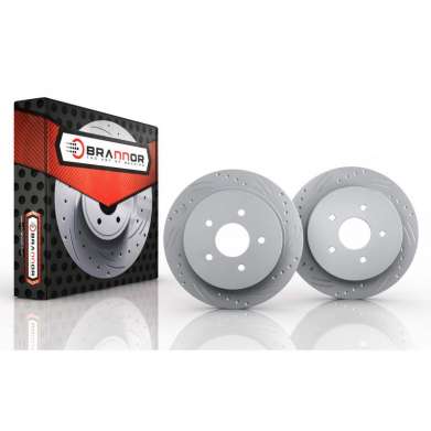 Задние тормозные диски Brannor BR2.1054 для Infiniti QX70 (FX) 2009-2017 (S51 3.0d, 3.7, 5.0)