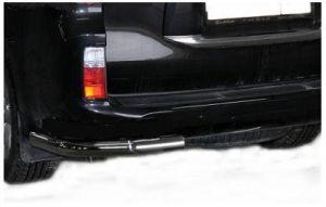 Защита заднего бампера уголки диам.70мм, нержавейка, для авто Lexus GX 460 2010-2013