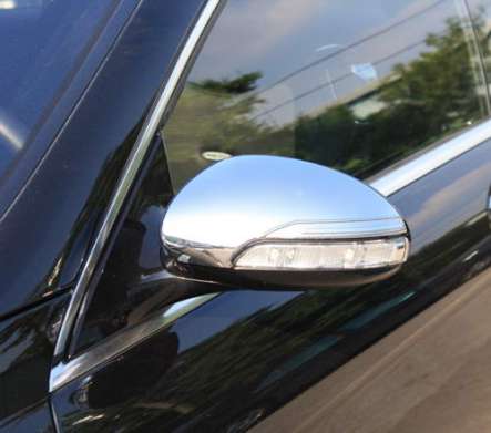 Накладки на зеркала хромированные IDFR 1-MB151-03C для Mercedes Benx W216 CL Class 2006-2009