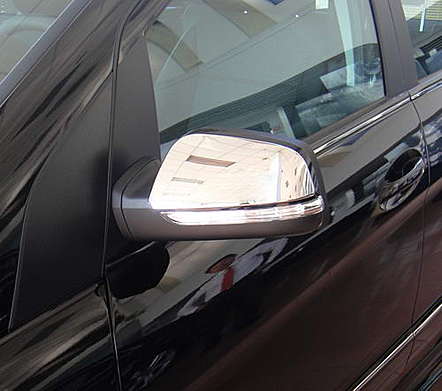 Накладки на зеркала хромированные IDFR 1-MB003-03C для Mercedes Benz W169 A-Class 2008-2012
