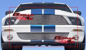 Решетка радиатора и бампера стальная для Ford Mustang Shelby GT 500 2007-2009