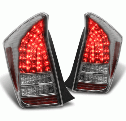 Задняя оптика диодная хромированная для Toyota Prius 2012-2015