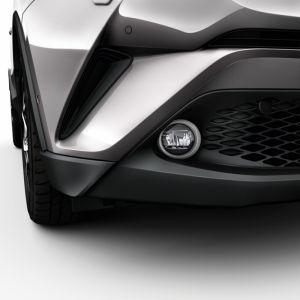 Окантовка для противотуманных фар, цвет - серый оригинал для Toyota C-HR 2016-