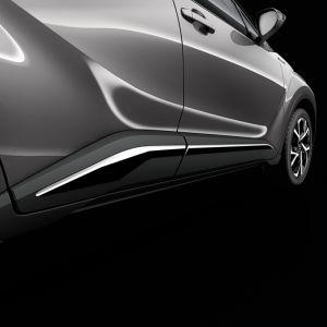 Боковые нижние молдинги, хром оригинал для Toyota C-HR 2016-
