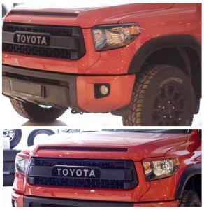 Реснички на фары под покраску (2 элем.), для авто Toyota Tundra 2013-