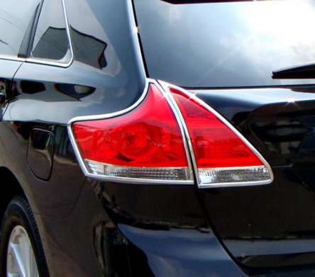 Накладки на задние фонари хромированные IDFR 1-TA520-02C для Toyota Venza 2011-2015