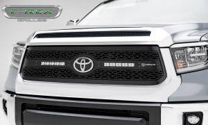 Решетка радиатора черная стальная с вырезом под эмблему T-Rex Z319661 ZROADZ для Toyota Tundra 2018- 