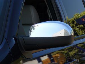 Накладки на зеркала хромированные верхние для Cadillac Escalade 2007-2014