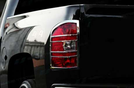 Накладки на задние фонари хромированные Brighter Design TL136 для Chevrolet Silverado 2007-2013 