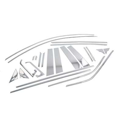 Комплект накладок на двери стальные для Toyota C-HR 2016-