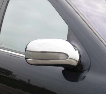 Накладки на зеркала хромированные IDFR 1-MB602-17C для Mercedes-Benz S-Class W220 1998-2002