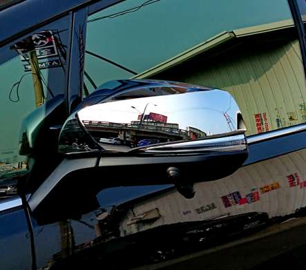 Накладки на зеркала хромированные IDFR 1-TA006-07C для Toyota Alphard 2016-