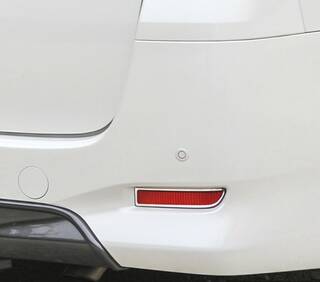 Накладки на катафоты в заднем бампере хромированные IDFR 1-TA005-07 для Toyota Alphard 2007-2015 