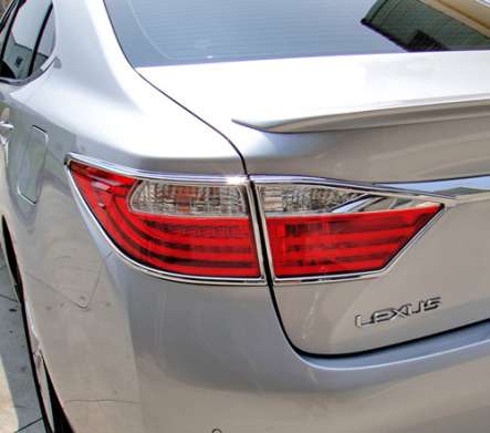 Накладки на задние фонари хромированные 1-LS054-02C для Lexus ES350 2013-2015