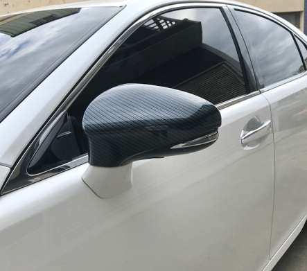 Накладки на зеркала карбоновые IDFR 1-LS055-04CN для Lexus ES200 2016-2018