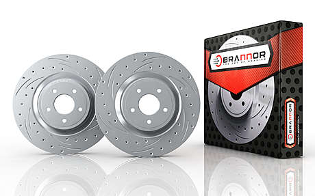 Передние тормозные диски Brannor BR2.1004 для Infiniti Q50 2014-2019 (V37 3.0, 3.5 Hybrid)