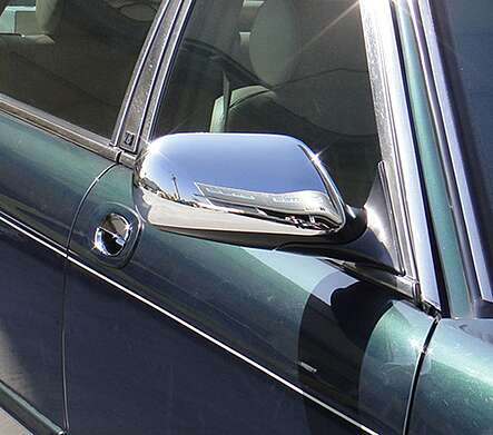 Накладки на зеркала хромированные IDFR 1-JR819-03C для Jaguar X-J8 1997-2003 