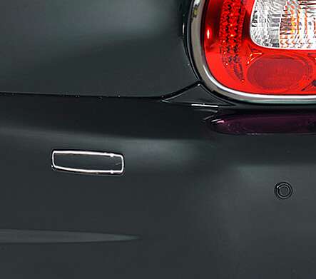 Накладки на задние катафоты в бампере хромированные IDFR 1-JR821-08C для Jaguar XJ 6/8 2007-2008
