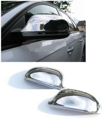 Накладки на зеркала (зеркало с поворотником), нержавейка 2шт, для авто Audi A3 2009-2012, Audi A4 B8 2008-2011, A5 2007-2011, Audi A6 C6 2008-2011, Audi A8 D3 2007-2010