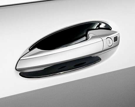 Накладки под ручки дверей черные IDFR 1-MB604-08BK для Mercedes Benz W221 S Class 2009-2013