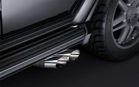 Выхлопная система с регулировкой уровня звука (для G500) Brabus для Mercedes G63 W464 / W463A new (оригинал, Германия)