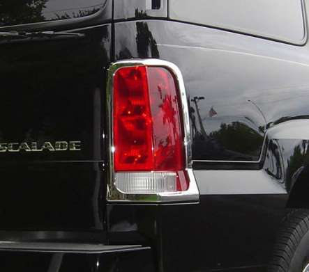 Накладки на задние фонари хромированные IDFR 1-CD530-02C для Cadillac Escalade 2002-2006 