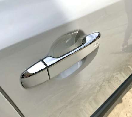 Накладки на ручки передних дверей хромированные IDFR 1-TA240-07C для Toyota C-HR 2017-