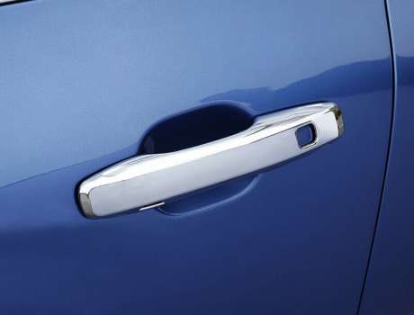Накладки на ручки дверей хромированные с вырезом под кнопки комплект 4шт. OEM Style для Volvo S90 2016-2020