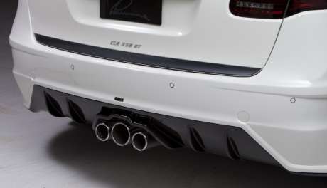 Диффузор заднего бампера (карбон) Lumma CLR 558 GT для Porsche Cayenne 958 (оригинал, Германия)