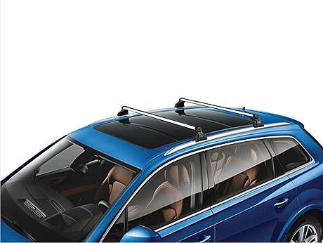 Багажник на штатные рейлинги оригинал 4M0071151 для Audi Q7 2015-2021