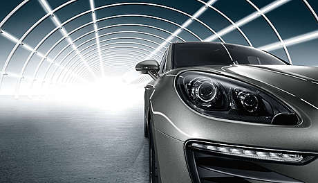 Биксеноновые основные фары черные, вкл. Система динамического освещения Porsche (PDLS) 95B 044 900 40 для Porsche Macan 2014-