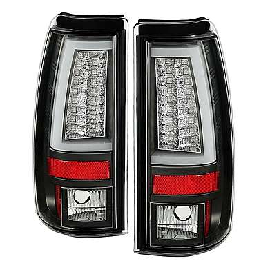 Задняя оптика диодная черная Spyder Auto 5081865 для Chevrolet Silverado 1500/2500 2003-2006  