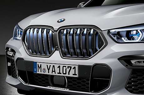Решетка радиатора (карбон) M Performance 51138096590 для BMW X6 G06 2019-