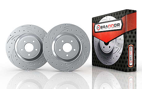 Передние тормозные диски Brannor BR5.1343 для Mercedes GLE | ML | 350mm 2012-2018