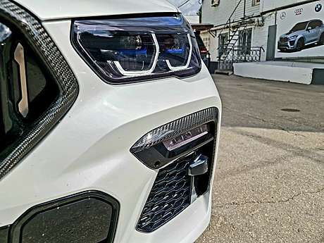 Накладки на передний бампер карбон Renegade для BMW X6 G06 2019-