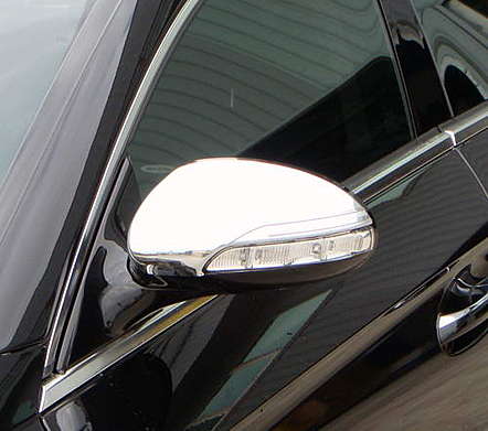 Накладки на зеркала хромированные IDFR 1-MB190-03C для Mercedes-Banz C219 CLS Class 2004-2009