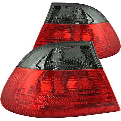 Задние фонари  красные с тонированными вставками Anzo 221202 для BMW E46 2D 2000-2003 / M3 2001-2006