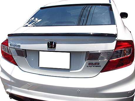 Спойлер лип на крышку багажника под покраску для Honda Civic Sedan 2012-2015