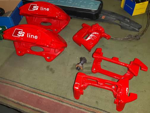 Покраска суппортов Audi S-Line-1 Покраска суппортов Audi S-Line-1