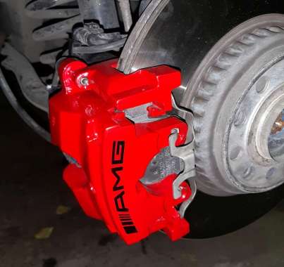 Покраска суппортов и колесных дисков Mercedes-Benz X253 GLC-1 Покраска суппортов и колесных дисков Mercedes-Benz X253 GLC-1