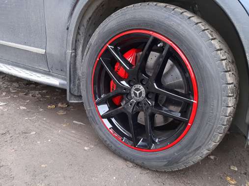 Покраска суппортов и колесных дисков Mercedes-Benz X253 GLC-2 Покраска суппортов и колесных дисков Mercedes-Benz X253 GLC-2