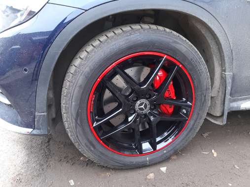 Покраска суппортов и колесных дисков Mercedes-Benz X253 GLC-3 Покраска суппортов и колесных дисков Mercedes-Benz X253 GLC-3