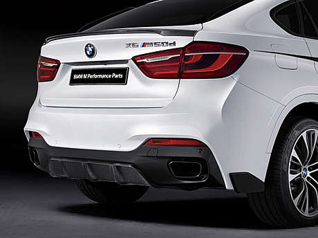 Карбоновый диффузор M Performance для BMW X6 (F16) (оригинал, Германия)