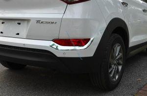 Накладки на задние противотуманные фары хромированные для Hyundai Tucson 2015-