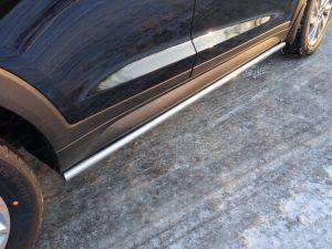 Подножки-трубы диам.42мм, нержавейка, для авто Hyundai Tucson/ IX35 2015-