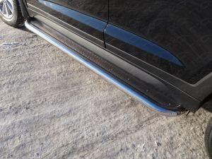 Подножки с листом диам.60мм, лист и окантовка нержавейка, для авто Hyundai Tucson/ IX35 2015-